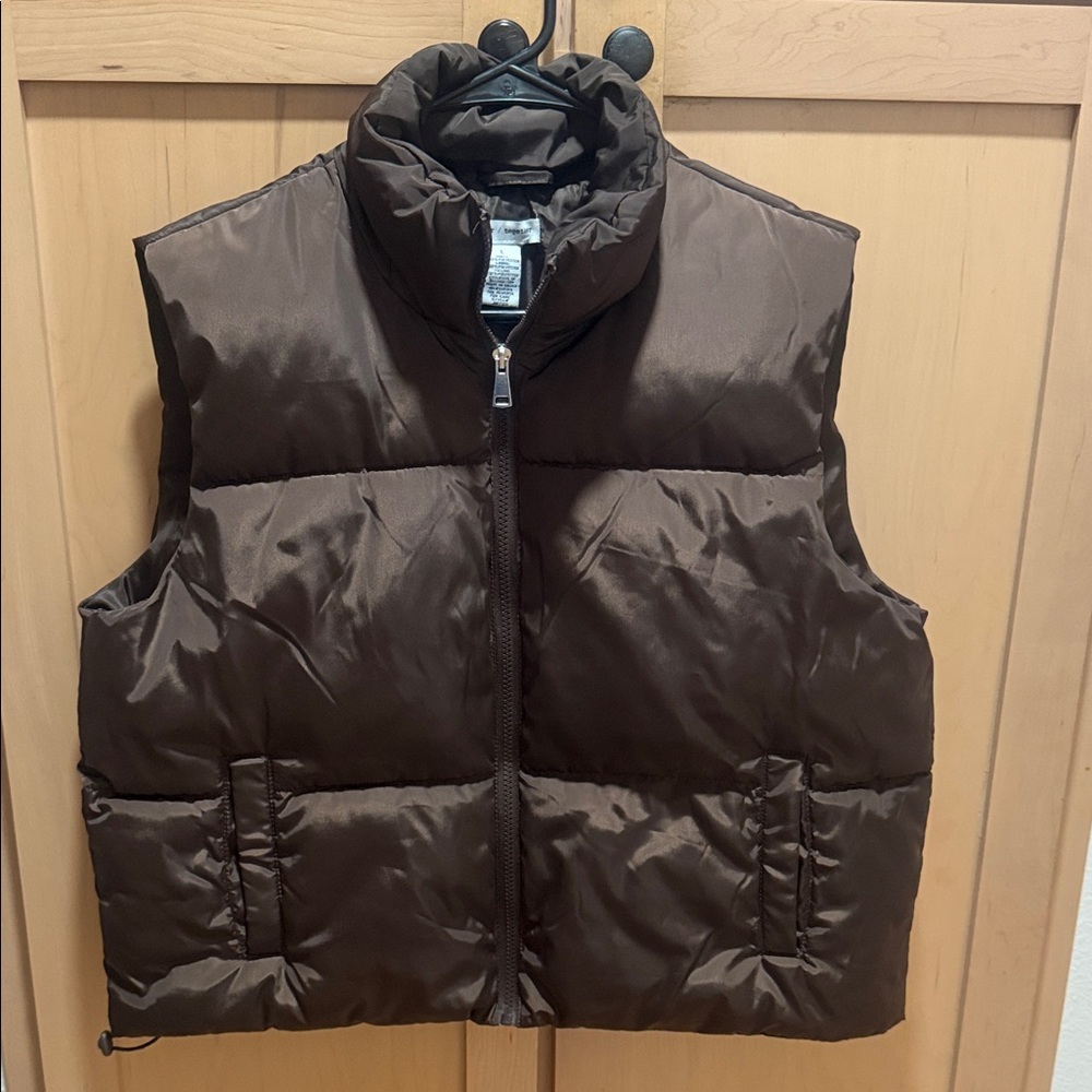 Brown Puffer Vest